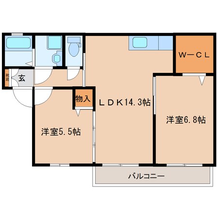 志都美駅 徒歩17分 1階の物件間取画像